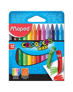 Fat paint, Maped, Peps Wax, 12 colors, 1 pack