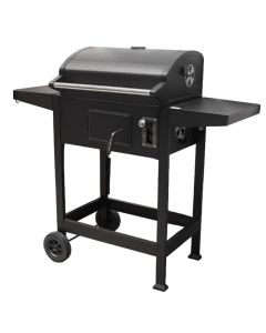 Charcoal BBQ-Smoker, Ottawa S, 110x98x46.5 cm, metal, black, 1 piece