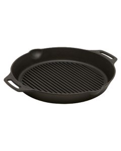 Cast iron pan, Petromax, 30 cm, with holder, black, 1 piece