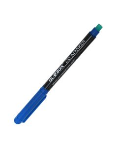 Marker for CD, Globox, with rubber, blue, 1 mm, 1 piece