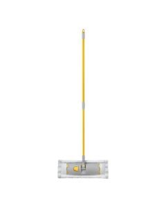 Telescopic floor cleaner, Apex, microfiber/plastic/metal, yellow, 44x15x130 cm, 1 piece