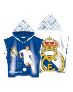 Beach towel for children, with hood, Real Madrid, microfiber, 55x110 cm, 245 gr, mixed, 1 piece