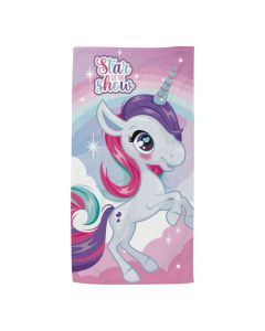 Beach towel for children, Unicorn, microfiber, 70x140 cm, 245 gr, mixed, 1 piece
