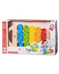 Children's toy, Hape, Rainbow xylophone, wooden, mixed, 10.8x5.4x1.7 cm, +3 years, 1 piece