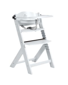 Children's dining chair, Cangaroo, Nuttle, white, wooden, 2 in 1, +6 months, 30 kg, 1 piece