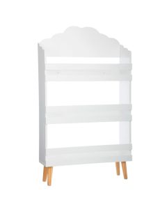 Bookshelf organizer, Cloud, MDF, 3 compartments, white, 58x100x18 cm, 1 piece