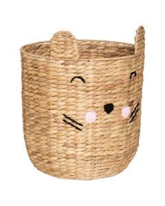 Kosh organizues lodrash për fëmijë, water hyacinth ears, 42x35x35 cm, kafe, 1 copë