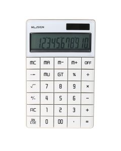 Calculator, Deli NU, 165.3x103.2x14.7mm, white, plastic, 1 piece