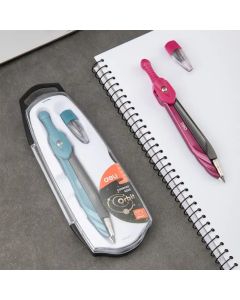 Compass with pencil, Deli, metal, mixed, 1 piece
