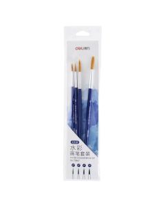 Watercolor brush set, Deli, 4 pieces, 1 pack