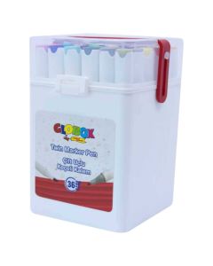 Watercolor, Globox, Twin marker, 36 colors, 1 pack