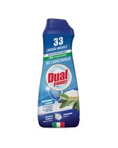 Detergjent per lavastovilje, Dual, gel, bikarbonat dhe sherebel, 660 ml, 1 cope