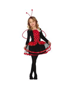 Kostum halloween për fëmijë vajza, Ladybug, 3-4 vjece, poliestër, 1 copë
