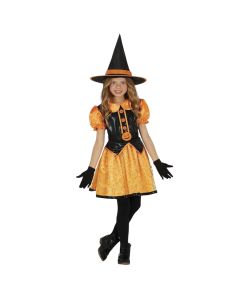 Kostum halloween për fëmijë vajza, Glitter witch, 5-6 vjece, poliestër, 1 copë