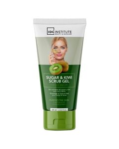Xhel scrub për fytyrën, IDC Institute, sheqer dhe kivi, 60 ml, 1 copë