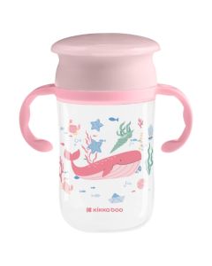 Shishe ushqimi për fëmijë, Kikka boo, Deep Sea, 360°, 300 ml, rozë, 1 copë