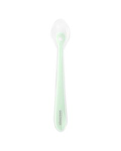 Spoon for children, Kikka Boo, silicone, mint, 1 piece