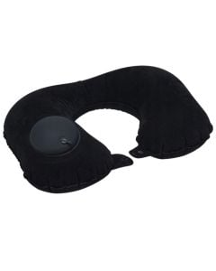 Travel pillow, inflatable, black, 45X26cm, 1 piece