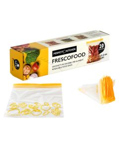 Qese për ruajtje ushqimesh, Perfetto Kitchen, 1.15 lt, 21x21.5 cm, 20 qese, 1 pako