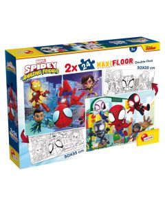 Children's toy, Spidey Amazing Friends, Maxi Floor, 2x24, 50x35 cm, double face, +3 years, 1 piece