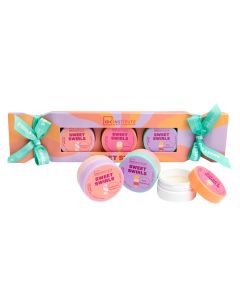 Set kujdesi për buzët, IDC, Tropical Berry, Lip butter 20 ml, Lip scrup 20 ml, Lip balm 20 ml, 1 pako