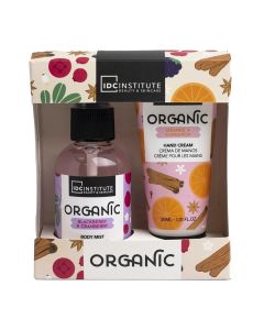 Body cream + spray set, IDC, Organic, 60ml body mist, 30ml hand cream, 1 pack