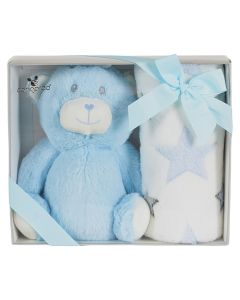 Set batanije + arush, Cangaroo, Bear, blu, 90x75 cm, 1 pako