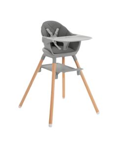 Children's dining chair, Kikka Boo, Woody, +6 months, gray, 1 piece