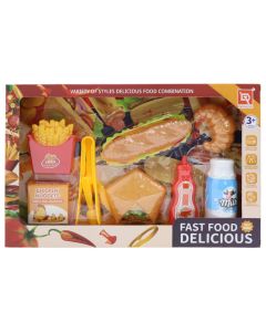 Lodër për fëmijë, Fast Food delicious, plastike, 1 copë