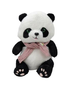 Teddy bear, panda, with scarf, 35 cm, 1 piece
