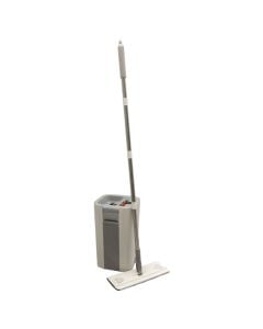 Set kovë pastrimi për parket, 2 ndarje, 23x23x38.5 cm, gri, 1 copë