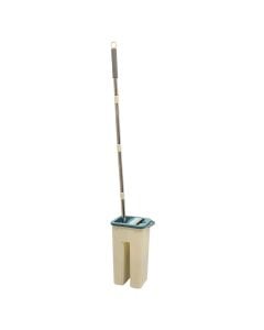 Set kovë pastrimi për parket, 2 ndarje, 19.5x17x6.5 cm, jeshile, 1 copë