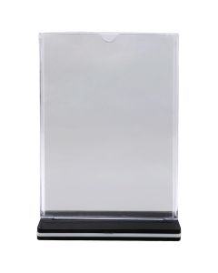 Mbajtëse menu, plastike, e zezë dhe transparente, A5, 1 copë
