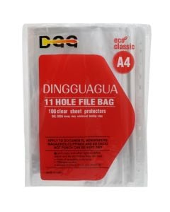 Zarf dokumentash, plastike, transparente, 1 pako