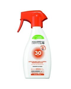 Qumësht mbrojtës nga dielli, Dermolab, për fytyrën dhe trupin, SPF 30, 250 ml, 1 copë