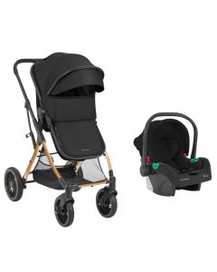 Baby stroller set, Kikka Boo, One, 2 in 1, 0-15 kg, black, 1 piece