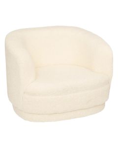 Children's armchair, Teddy, white, 45x41.5x36 cm, 1 piece