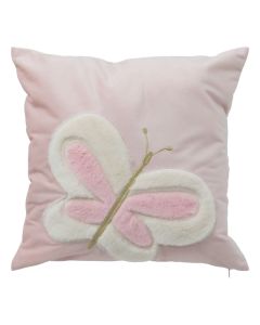 Jastëk dekorues për fëmijë, Butterfly, poliestër, 39x39 cm, 1 copë