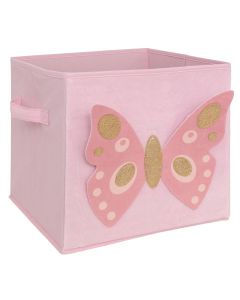 Kuti organizuese për fëmijë, Butterfly, rozë, 29x29x29 cm, 1 copë
