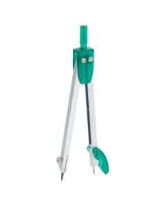 Pencil compass, metal, 17 cm, green, 1 piece
