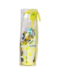 Set për fëmijë, Mr White, Minions, pastë dhëmbësh 75 ml+ furcë + mbajtëse, +3 vjec, e verdhë, 1 pako