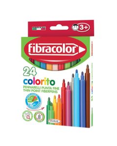 Bojëra uji, Fibracolor, Colorito, 24 ngjyra, 1 pako