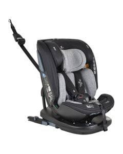 Karrige makine për fëmijë, Cangaroo, Gravity, I-size, 40-150 cm, gri/e zezë, 1 copë