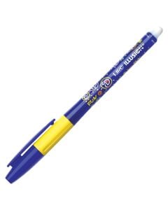 Pen with eraser, Big Gelocity Illus, B12, blue, 0.7mm, 1 piece