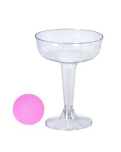 Party pong game set, 15 pieces, transparent