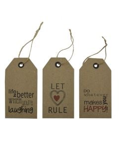 Paper tags, 10 pieces, 1 pack