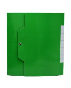 Dosje me buton, 10 cm,  A4+, karton, jeshile, 1 copë