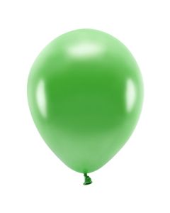 Eco balloons, latex, 26 cm, green, 100 pieces, 1 pack