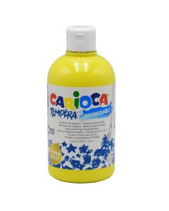 Bojë tempera për fëmijë, plastikë, 500 ml, e verdhë, 1 copë
