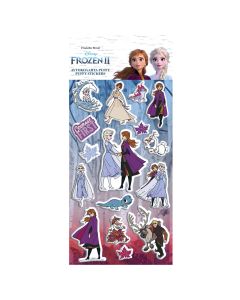 Set me stikera për fëmijë, Frozen 2, plastikë, 10x22 cm, e kaltër, 1 copë
